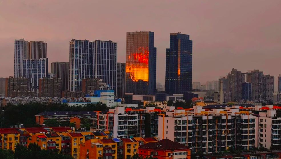 Look! Magnificent Sunset Over the BMC! And a Double Rainbow—
